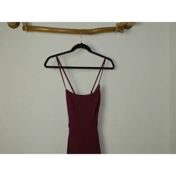 Lulu’s Dress Burgundy Mythical Kind of Love Wine Red Maxi Dress Large - Picture 5 of 7